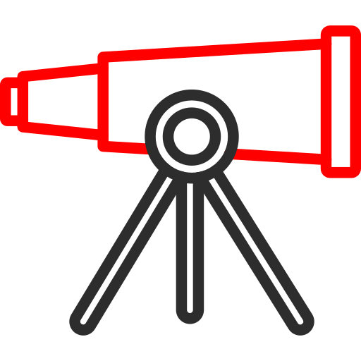 천문학 Arslan Haider Outline Red icon