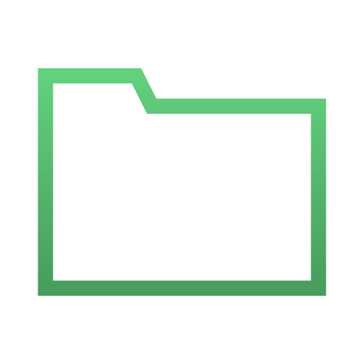 폴더 Generic gradient outline icon