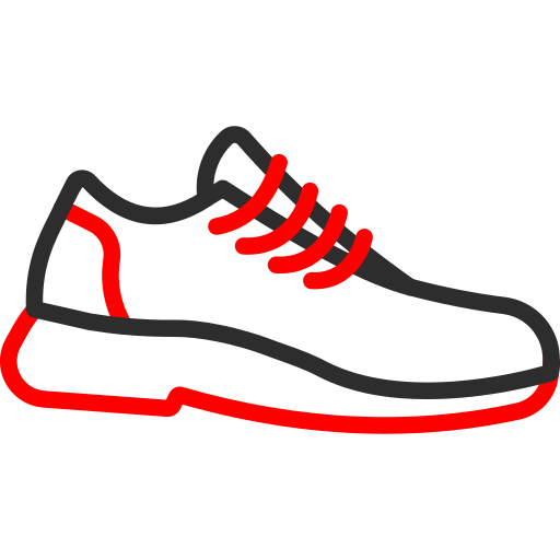 靴 Arslan Haider Outline Red icon