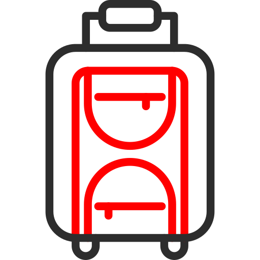 maleta Arslan Haider Outline Red icono