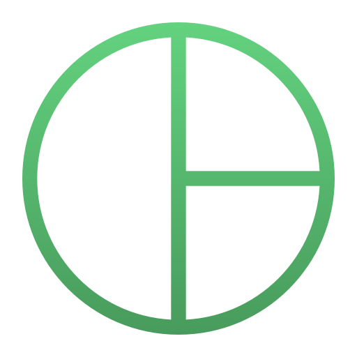パイ Generic gradient outline icon