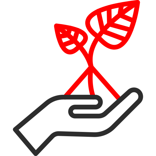 植物 Arslan Haider Outline Red icon