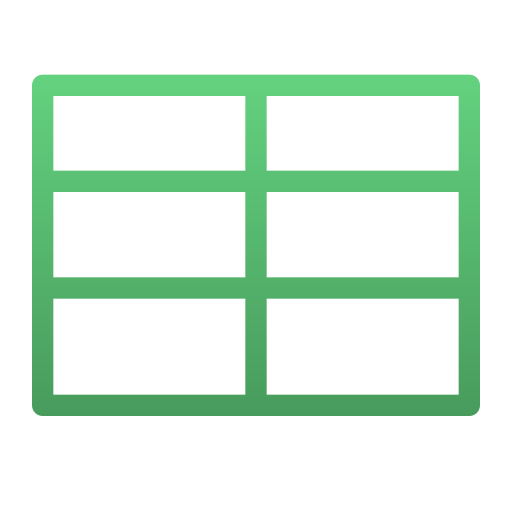 tafel Generic gradient outline icoon