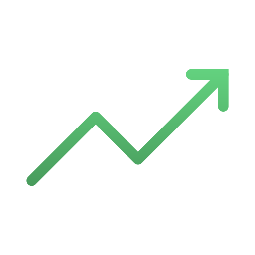 Up right arrow Generic gradient outline icon
