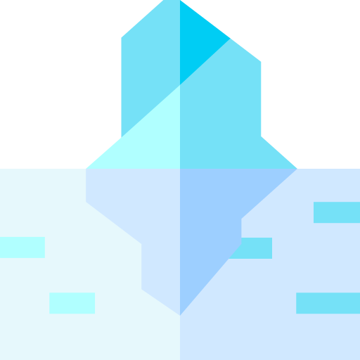 Iceberg Basic Straight Flat icon