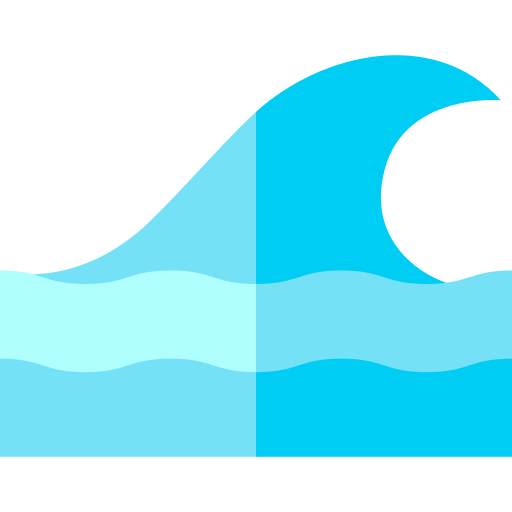 Wave Basic Straight Flat icon