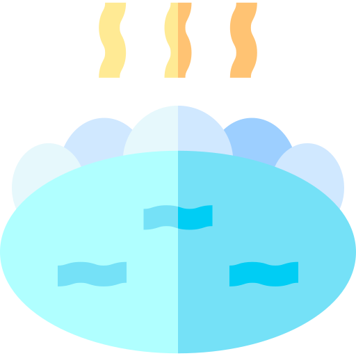 Hot spring Basic Straight Flat icon