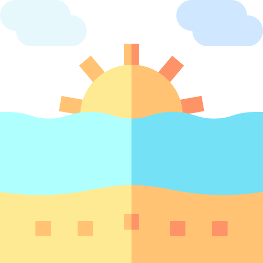 Beach Basic Straight Flat icon