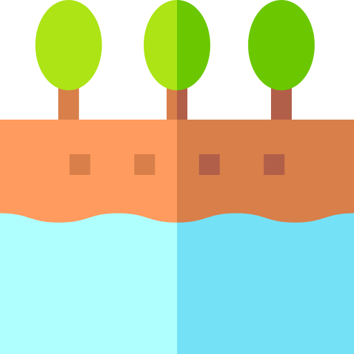 водоносный горизонт Basic Straight Flat иконка