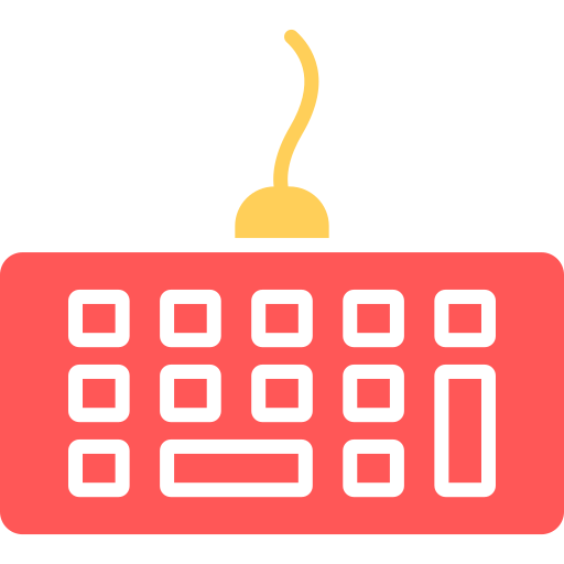 klawiatura komputerowa Generic color fill ikona