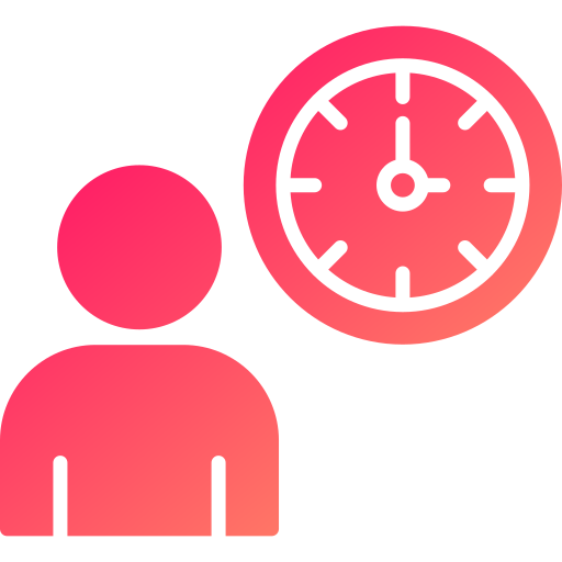 Working hours Generic gradient fill icon
