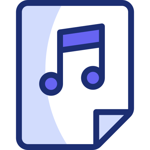 음악 파일 Basic Accent Lineal Color icon
