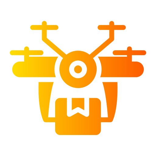 Drone delivery Generic gradient fill icon