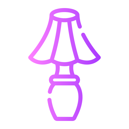 lámpara de mesa Generic gradient outline icono