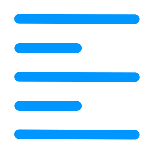 Text align left Generic color outline icon