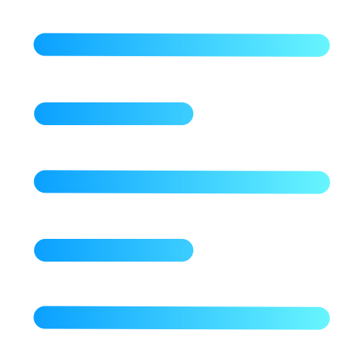 Выровнять текст по левому краю Generic gradient outline иконка