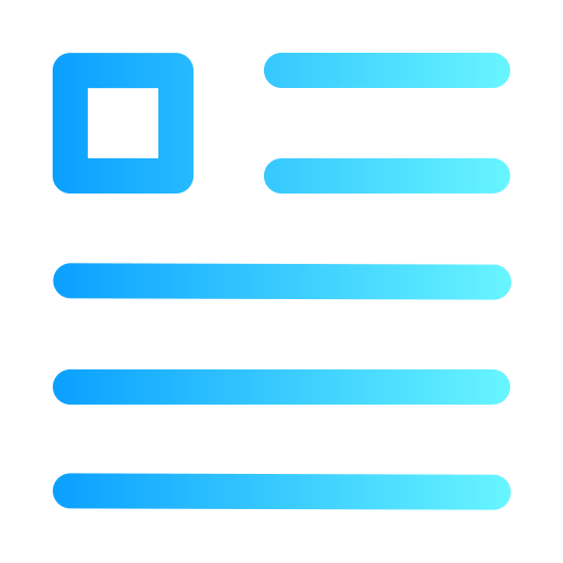 Text box Generic gradient outline icon