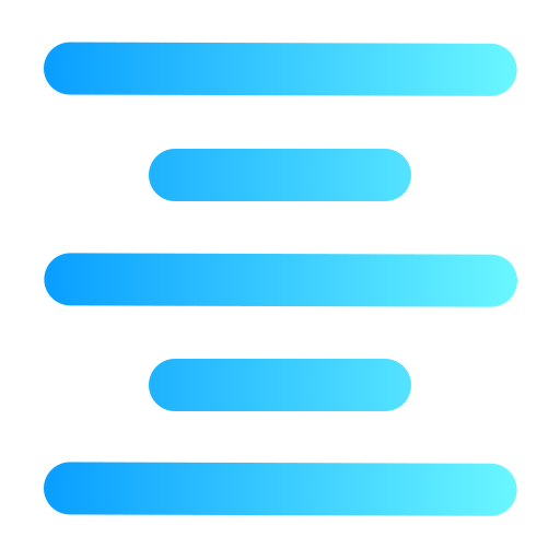 centrum tekstowe Generic gradient fill ikona