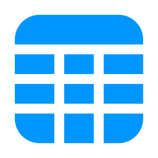 komórki tabeli Generic color fill ikona