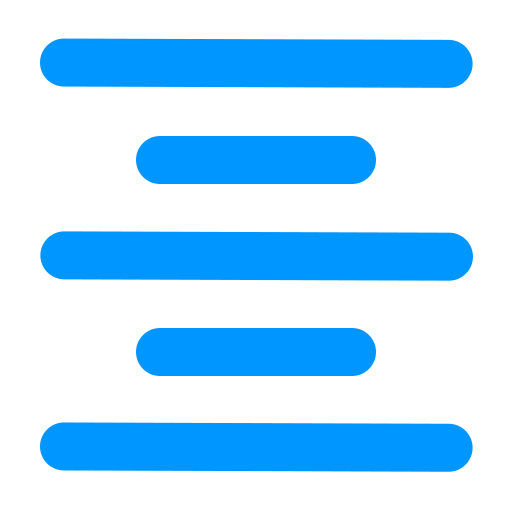 centrum tekstowe Generic color fill ikona