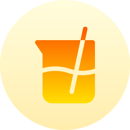 Beaker Basic Gradient Circular icon