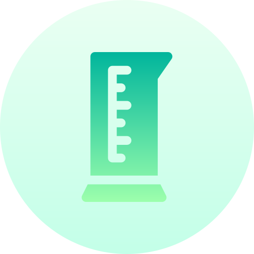 Graduated cylinder Basic Gradient Circular icon