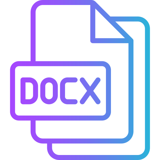 docx Generic gradient outline icono
