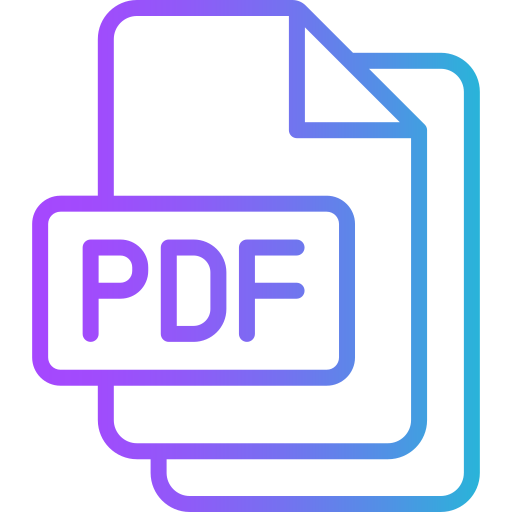 pdf Generic gradient outline Icône