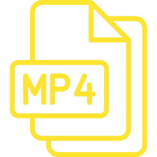 mp4 Generic color outline ikona