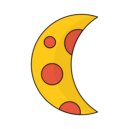 księżyc Generic color lineal-color ikona