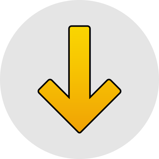 Down arrow Generic gradient lineal-color icon