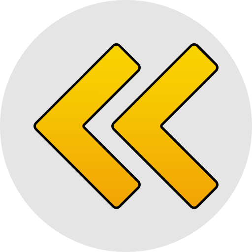 flecha atrás Generic gradient lineal-color icono