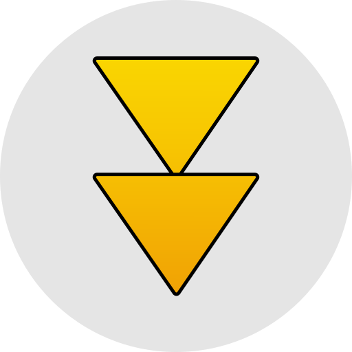 freccia in giù Generic gradient lineal-color icona