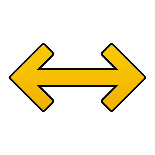 flecha doble Generic gradient lineal-color icono