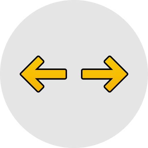 flechas izquierda y derecha Generic gradient lineal-color icono