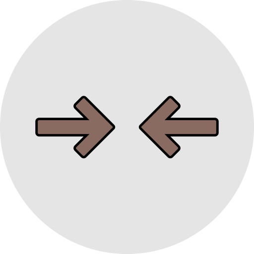 links en rechts pijlen Generic color lineal-color icoon