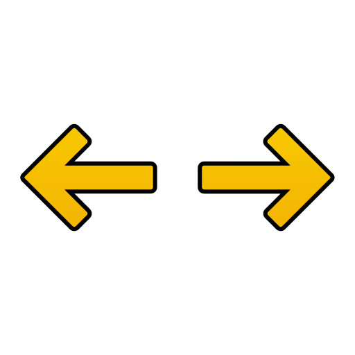 왼쪽 및 오른쪽 화살표 Generic gradient lineal-color icon