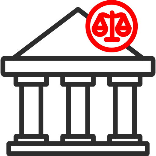 은행 Arslan Haider Outline Red icon