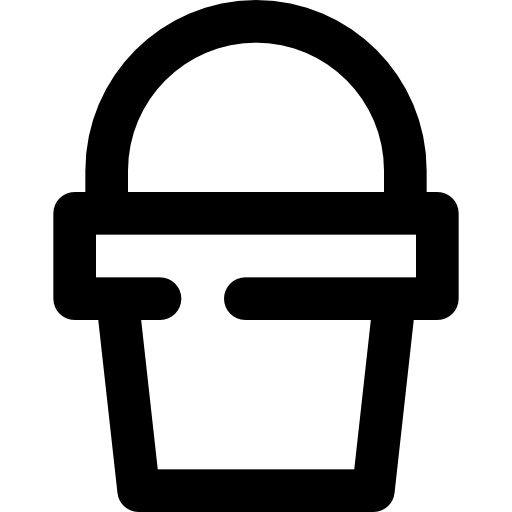 버킷 bqlqn Lineal icon