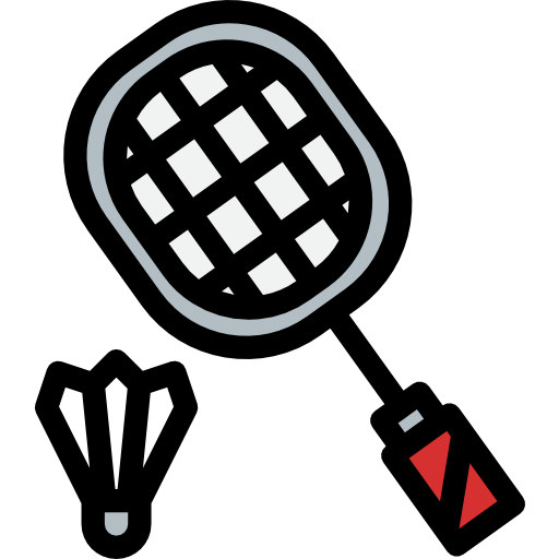 badminton Justicon Lineal Color ikona