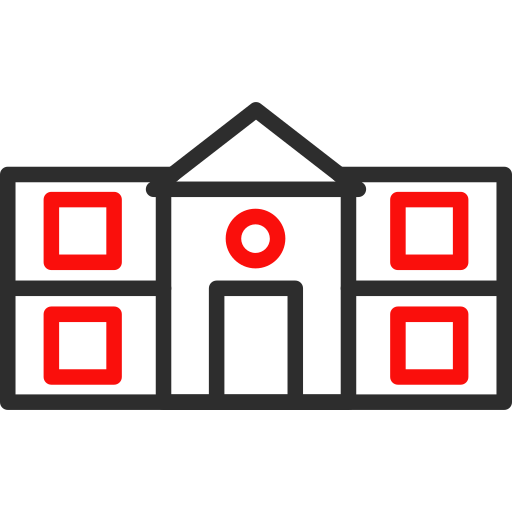 建物 Arslan Haider Outline Red icon