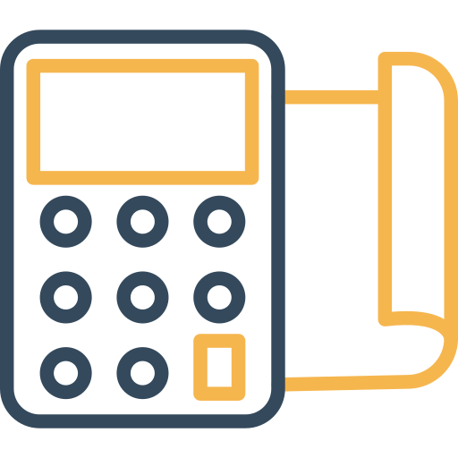 Calculator Arslan Haider Outline Yellow icon