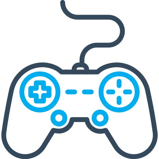 Videogame Arslan Haider Outline Blue icon