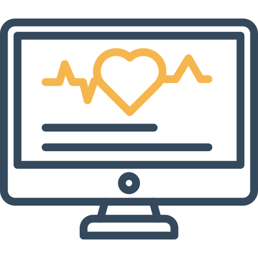 Monitor Arslan Haider Outline Yellow icon