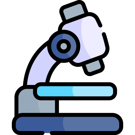 mikroskop Kawaii Lineal color icon