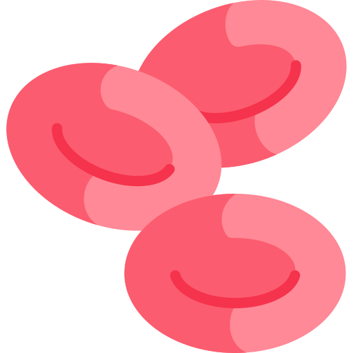Blood cells Kawaii Flat icon