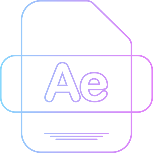 After effects Generic gradient outline icon