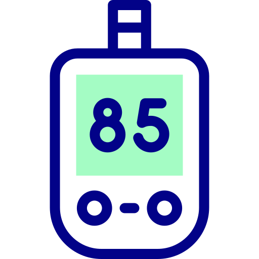 misuratore di glucosio Detailed Mixed Lineal color icona