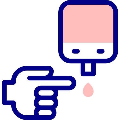 miernik glukozy Detailed Mixed Lineal color ikona