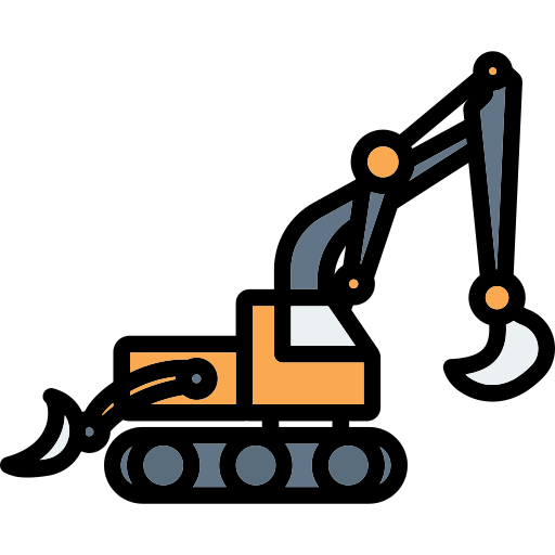 macchina da costruzione Arslan Haider Lineal-color icona